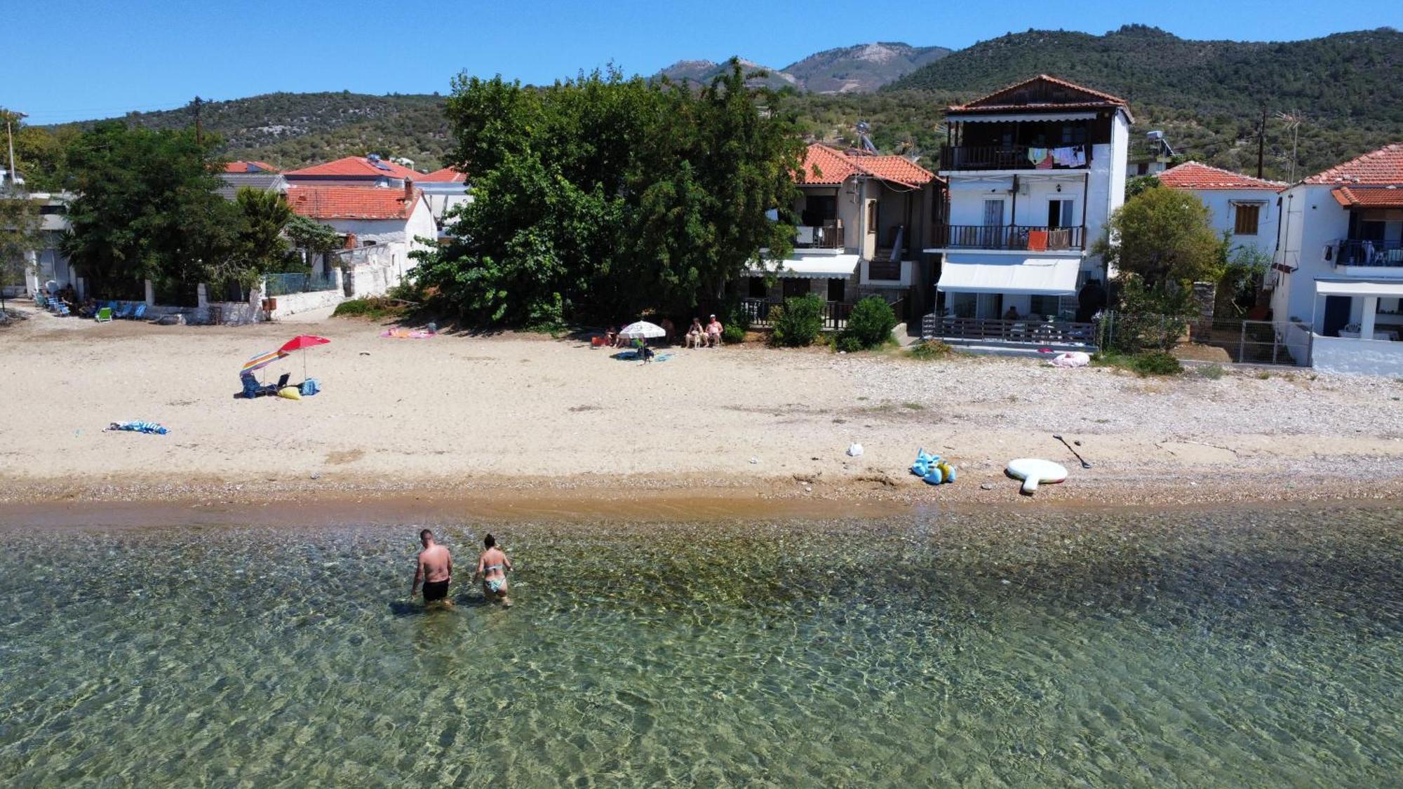 Beachfront Apartment Thassos Skala Kallirakhis Exterior photo
